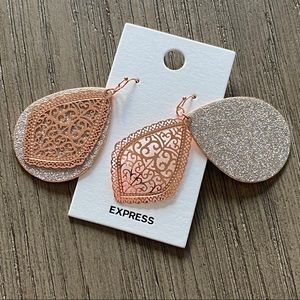 Rose gold earrings